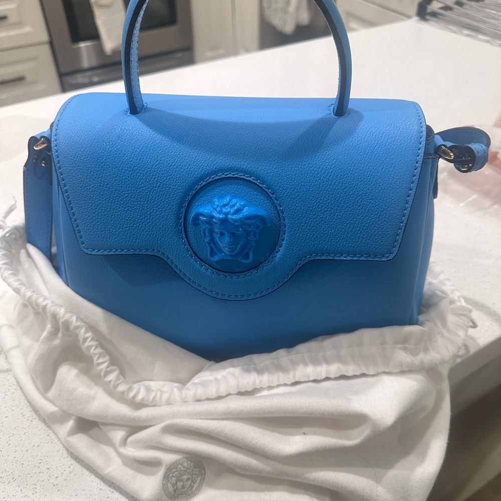 Versace Blue Leather Women's Bag